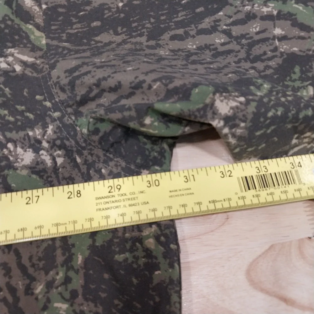 Tiger Hill Fishing Shirt Mens Camo Performance Poplin 4XL Tall Camouflage